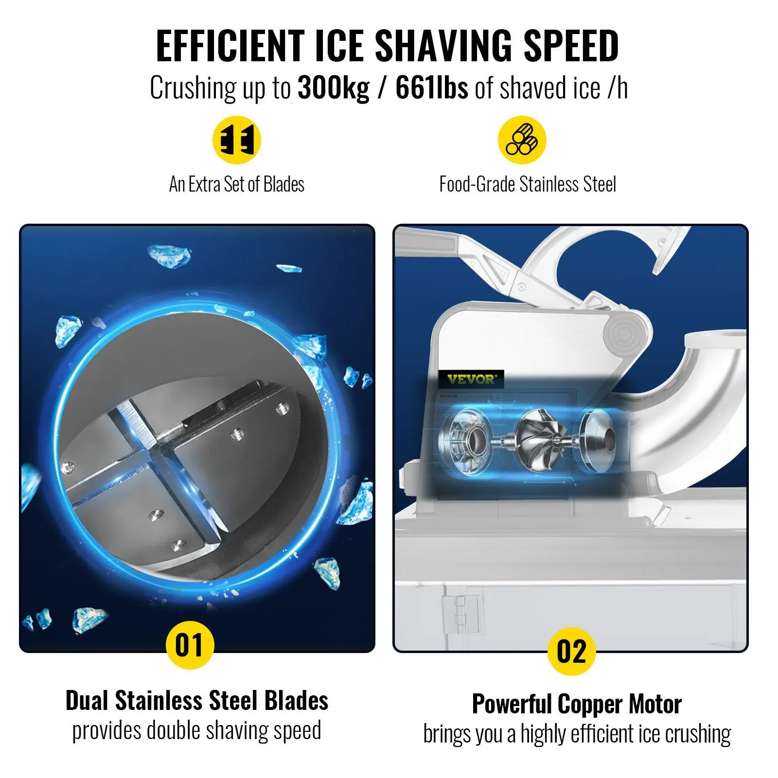 Ice Machine, Stainless, Steel, 440LBS, 300W - detail 6