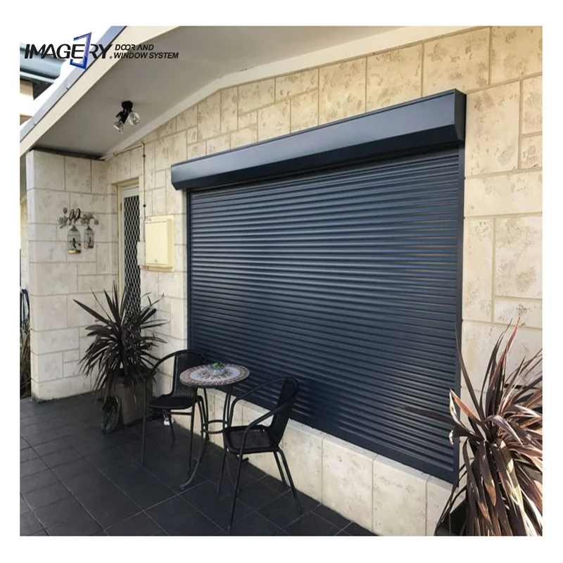 Outdoor Industrial Windproof Sound Proof Security Electric Garage Aluminum Roller Shutter Door Prices