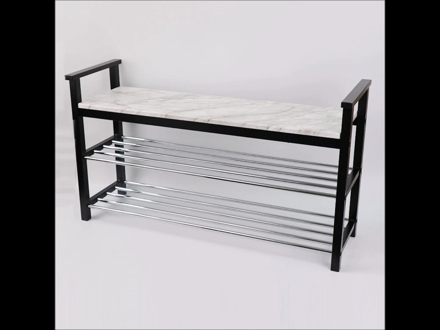 Metal 2 Tier Shoes Storage Rack With Mdf Board Top Buy Shoes Racks