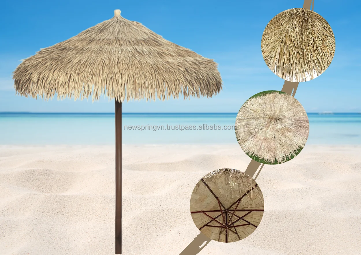 Hot Selling Thatch Cover Beach Umbrella Thatch Umbrella Parasol Garden