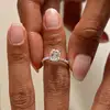 Anillo Solitario con Diamante Corte Cojín