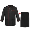 Black With Red Trim Long Sleeved + Apron