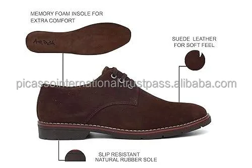 Best Buy Bulk Quantity Supply OEM High Quality Men's Casual Office Party Wear Swede Genuine Leather Shoes from Indian Supplier