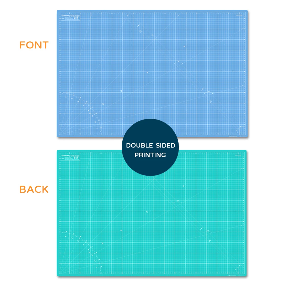 Eco Friendly A1 Custom Printing Size Self Healing Double Sided DIY Craft Pvc Cutting Mat