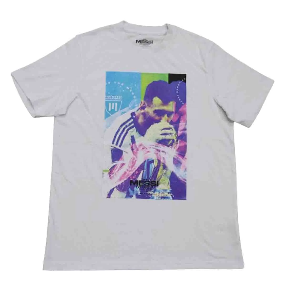2024 Customized Messi Photo Printed 80% Cotton 20% Polyester T-shirt Men's Tee Shirt Casual  O-neck Men's T Shirt