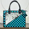 Black & Turquoise Checkered