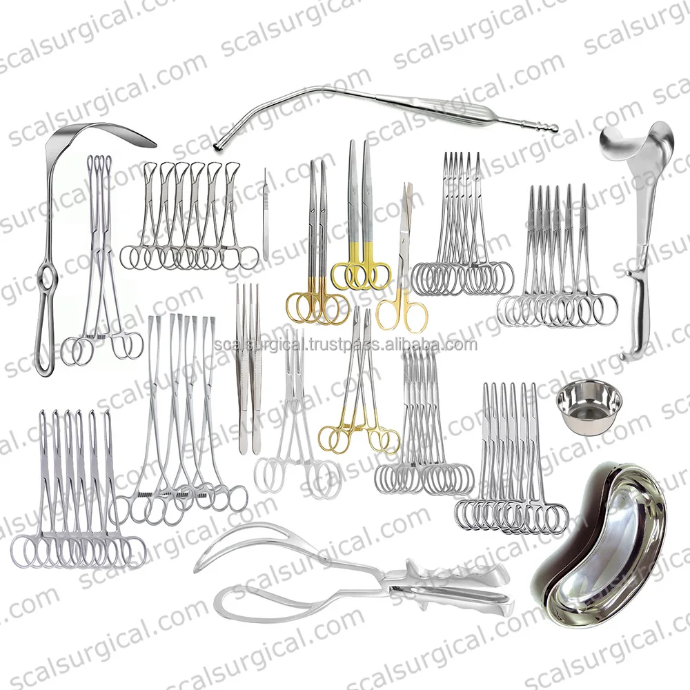 24 Pcs Normal Delivery Set Gynecology Physiology Dissecting Basic Surgery Set Surgical