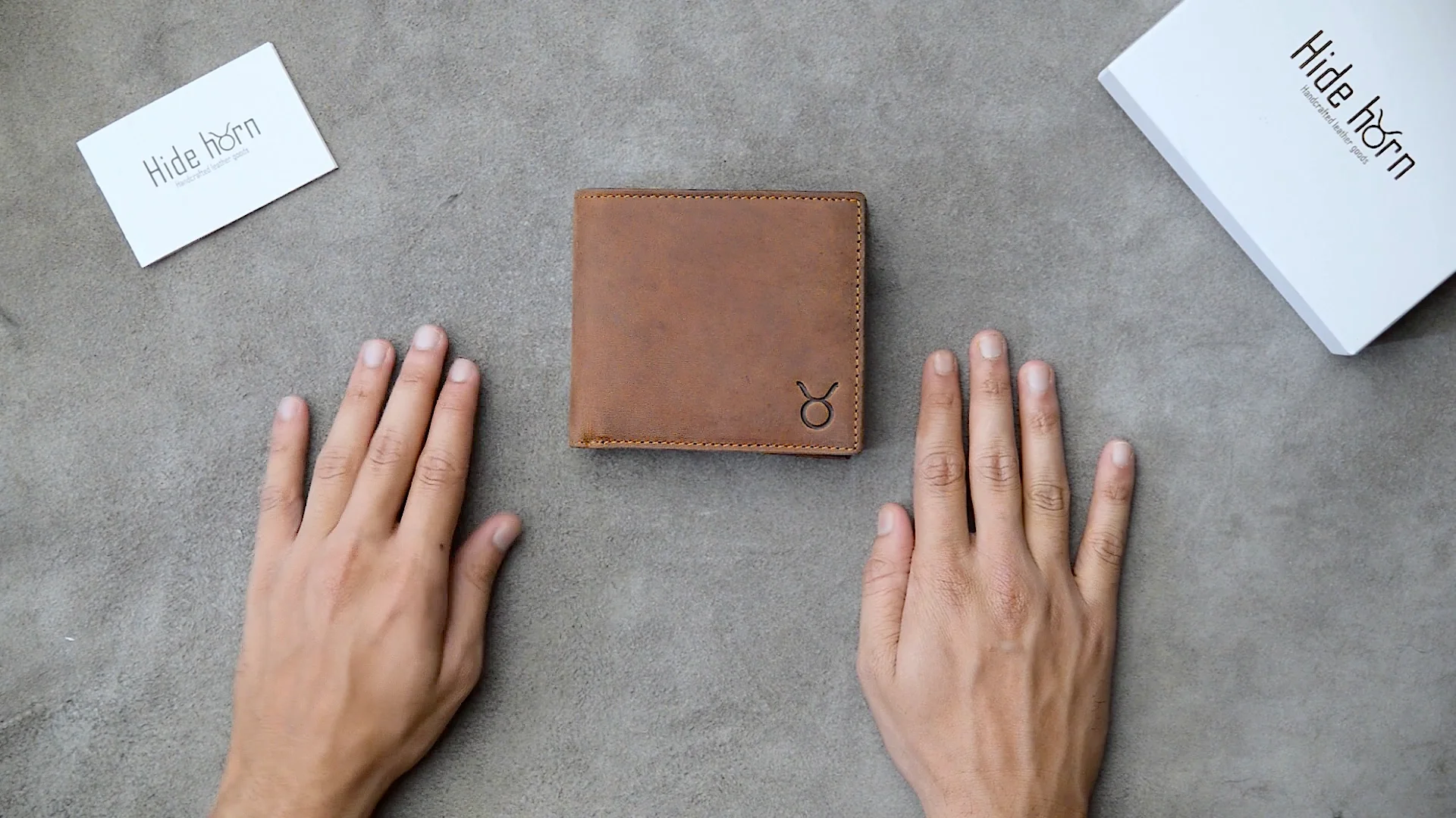 High Quality Bifold Wallet Vintage Tan Genuine Leather Men's Rfid