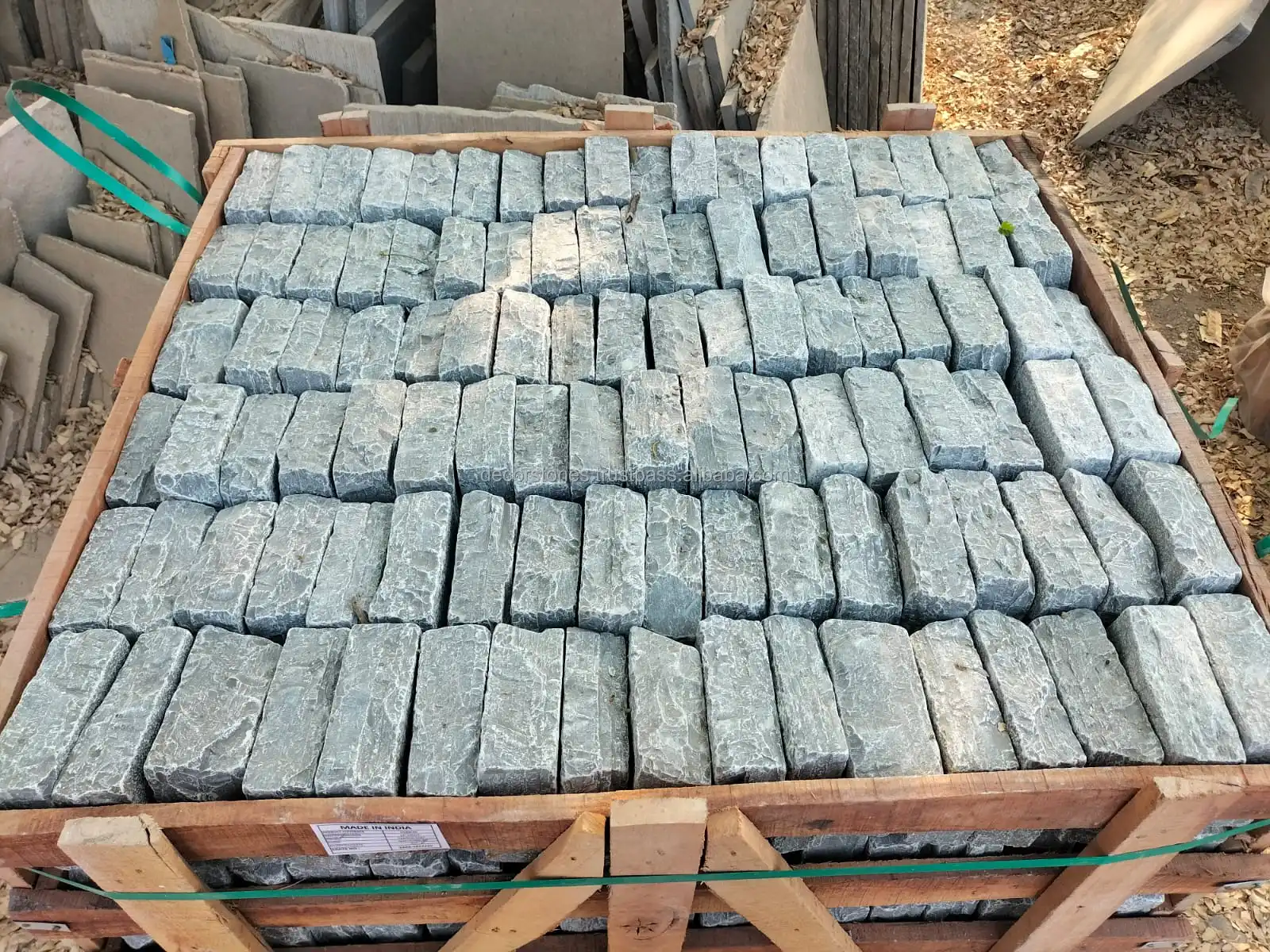 High Quality Tandur Grey Limestone Tumbled Cobble Stone Pavers 14x20x5/7 cm Durable Farmhouse Design 5 Year Warranty Total