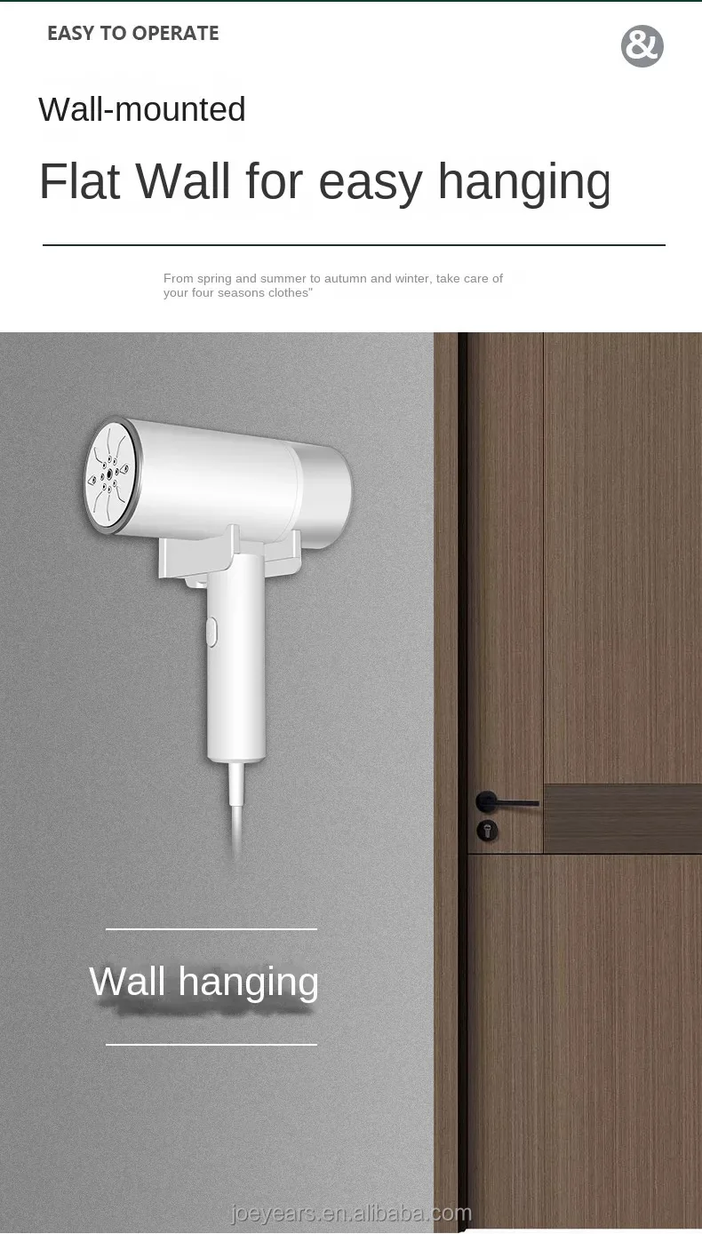 1200w Foldable Handheld Garment Steamer Electric Wired Wallmounted Clothes Steamer 200ml