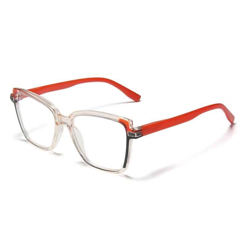 Modische Gradit Color Block Square Brillenfassung, leichte TR90 Blaulichtfilterbrille für Damen und Herren, Modell 2026_voghion.com