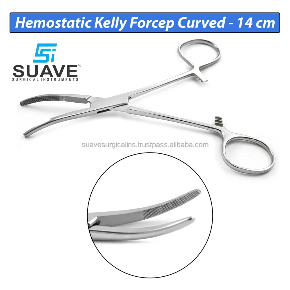 Hemostatic Forceps Locking Artery Clamps Pliers Straight & Curved ...