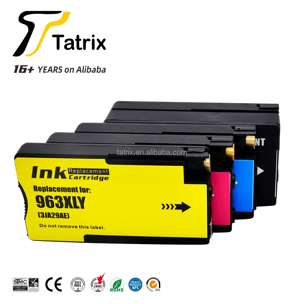 963XL High Yield Ink Cartridges,Compatible for HP 963XL BK CMY Ink  Cartridges,Work for HP OFFICEJET 9020 9022 9025 9010 9012 9013 9014 9015  9016 9019