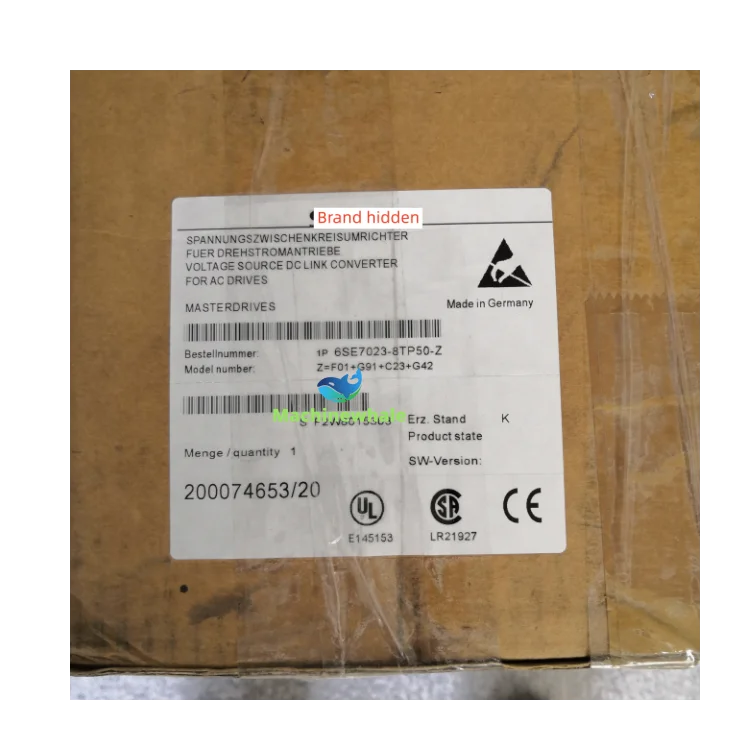 Siemens Masterdrives AC Drive 6SE7021-0TP50-Z Con Opzioni G91+C23+K80