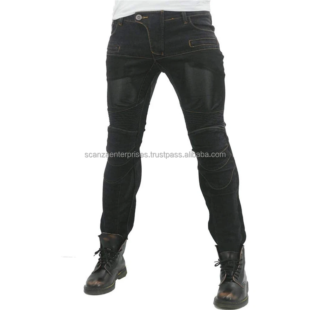 Джинсы для езды на мотоцикле армированные гоночные велосипедные штаны с 4 защитными