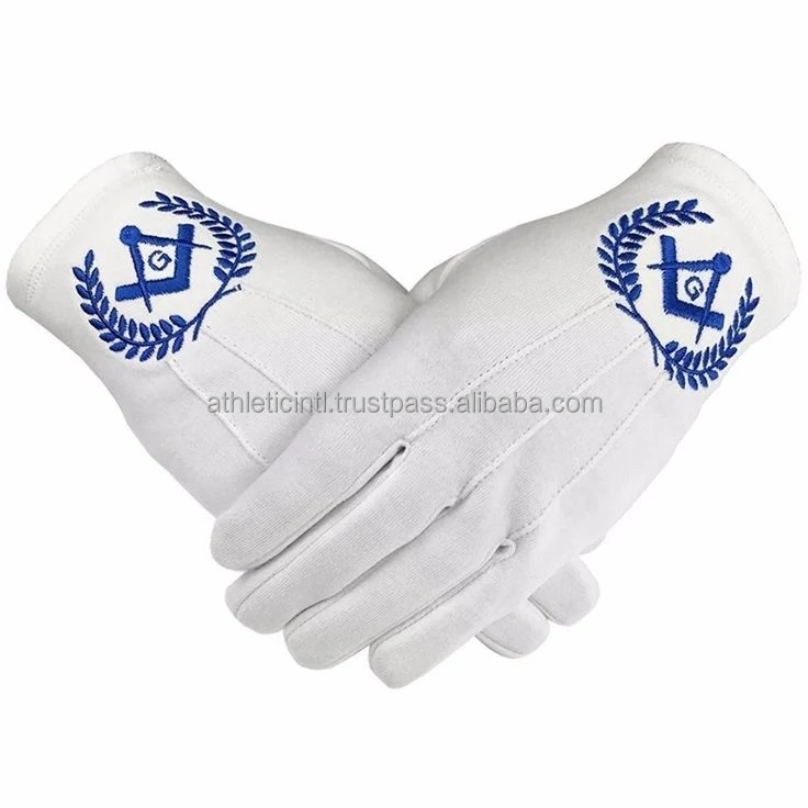 Masonic Regalia Leather Gloves Knight Templar Custom Mason High Quality