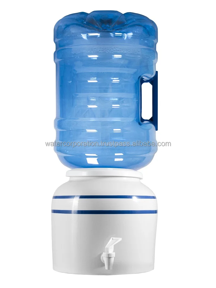 Ambient Water Dispenser White Porcelain Ceramic Natural Desktop Bottle