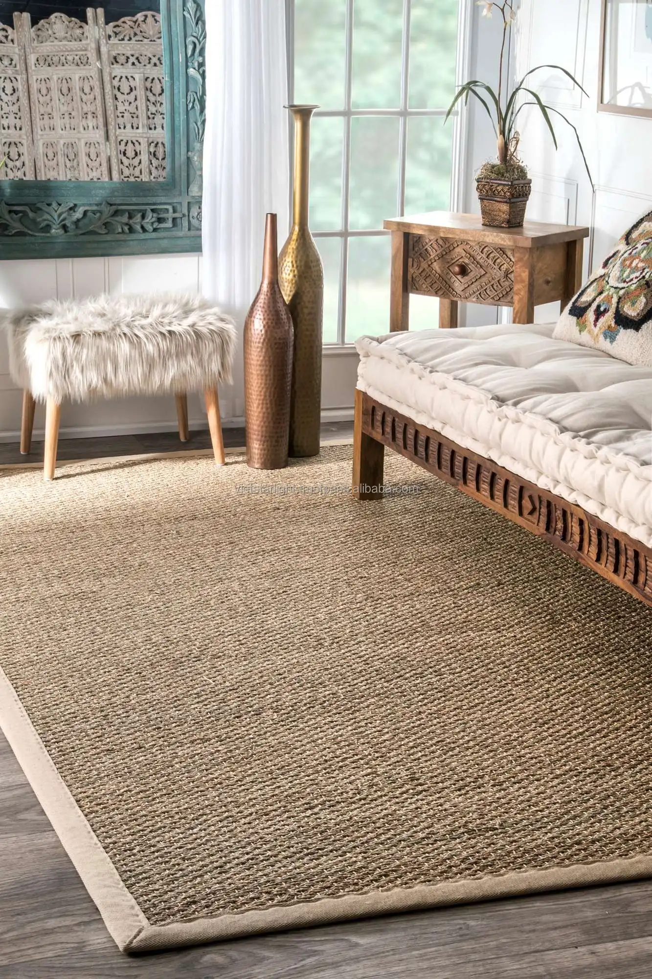 Natural Seagrass Rugs Seagrass Carpet Made In Vietnam High Quality For