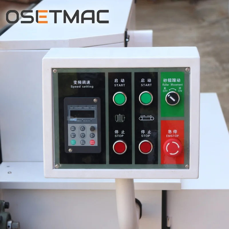 Osetmac DTW-120A трех роликовая ручная щетка шлифовальный станок для древесины MDF фанера для полировки
