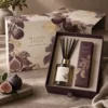 fig purple and ecru
