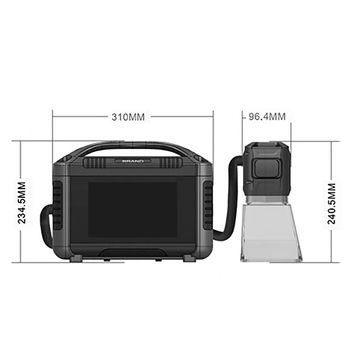 Handheld Laser Marking Machine Portable Mini Laser Engraver Etching Metal 20W 30W 50W