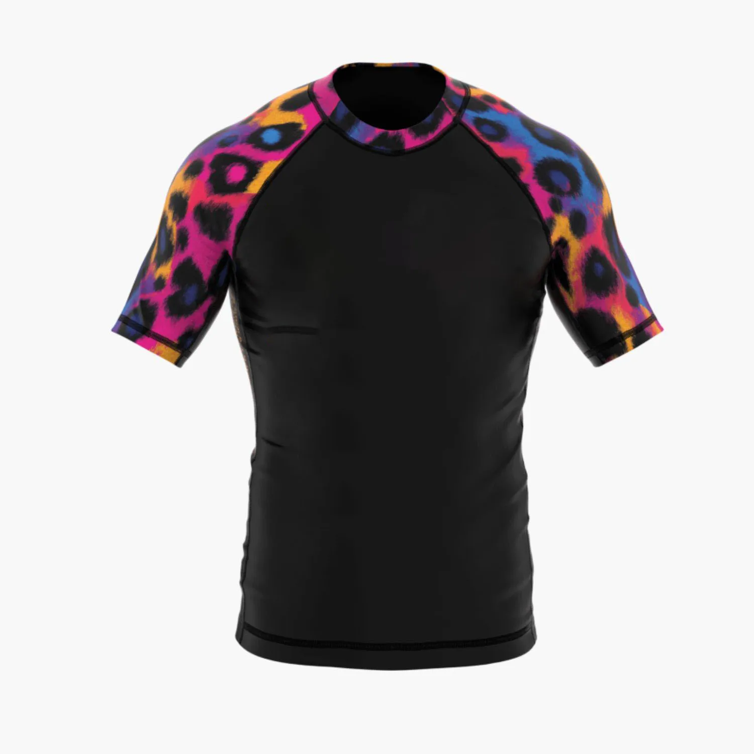 OEM Custom Logo Men Cool Fabric Compression T-Shirt Wholesale Quick Dry Breathable Gym Fitness Running Sportswear Tops