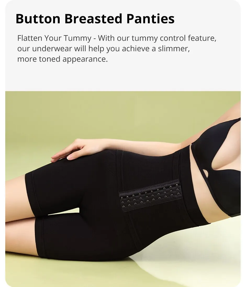 Flarixa High Waist Waist Trainer Panties Women Body Shaper Tummy Slimming Underwear Boxer Hips