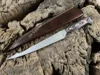 Stainless Steel & Grey Pakka Wood
