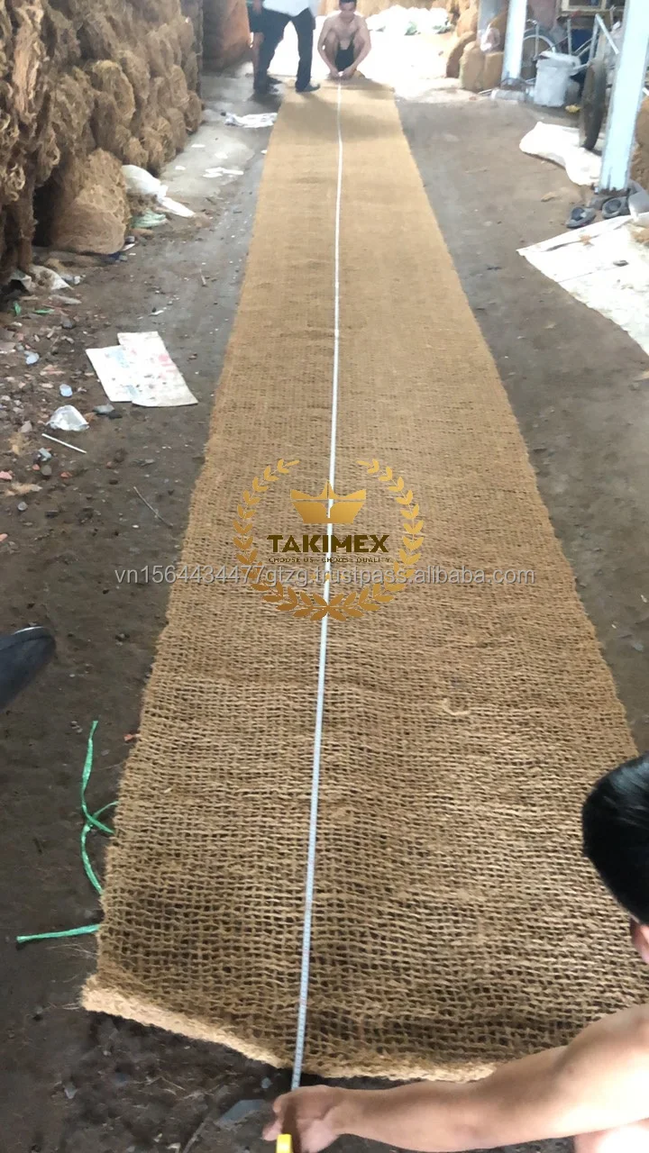 Soil Erosion Control Coir Net/ Coconut Coir Mat/ Handmade Coconut Coir ...