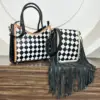 White & Black Checkered