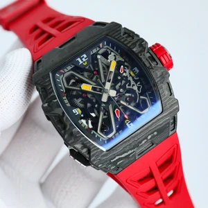 2026 New High-Quality Classic Sporty Fashion Carbon Fiber Men's Mechanical Watch Automatic Winding Luxury Brand Tourbillon Watch