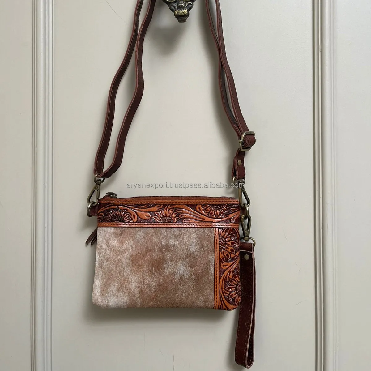 Borsa Da Polso In Pelle Donna – Pratica E Stilosa Con Cinturino Rimovibile - 4