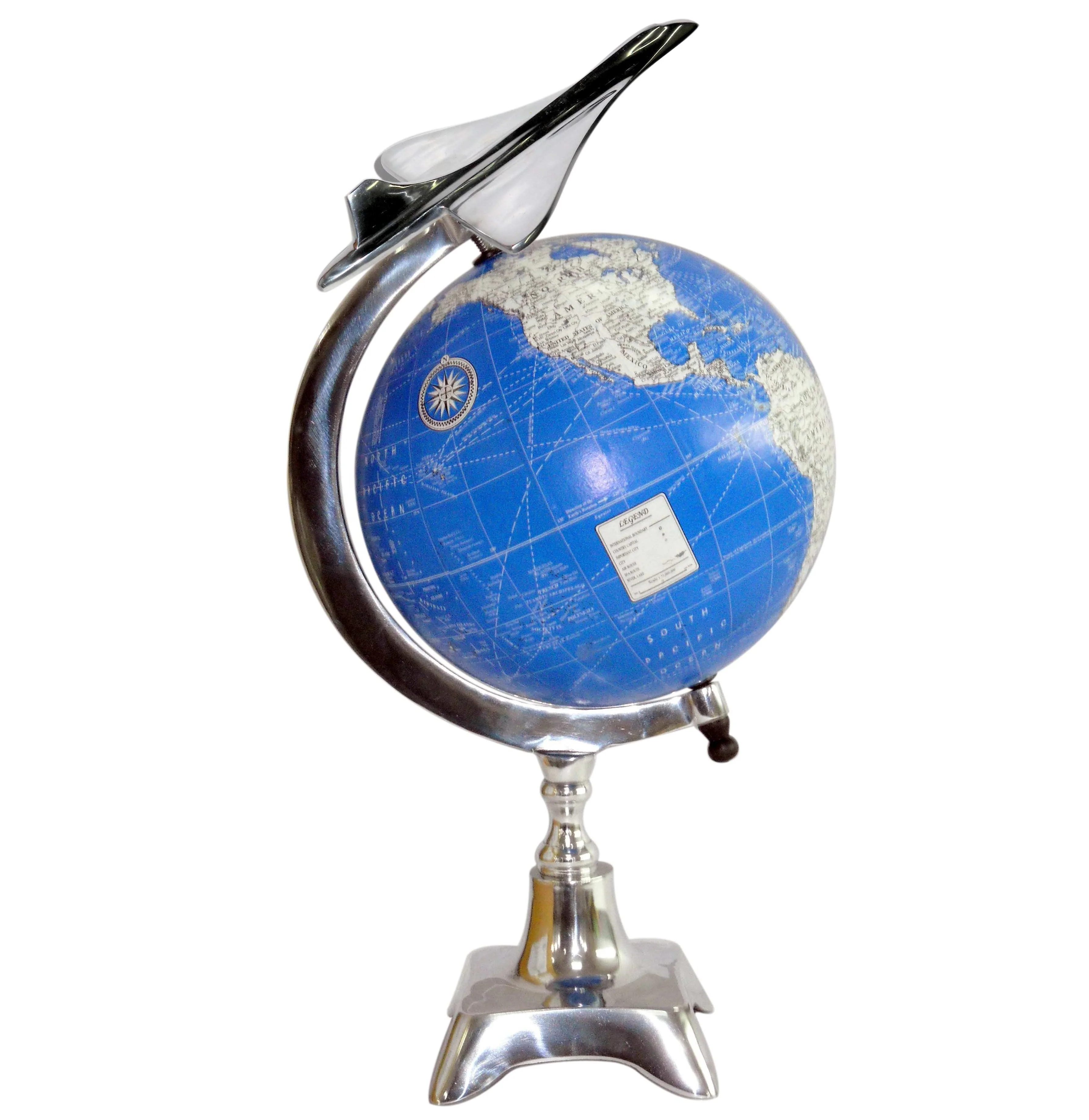 Серебряная печать вращающийся шар из ПВХ для обучения украшения