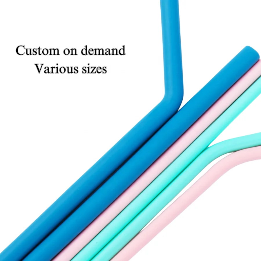 Silicone Straw Flexible Easy to Clean With Various Sizes Custom on Demand With Factory Services