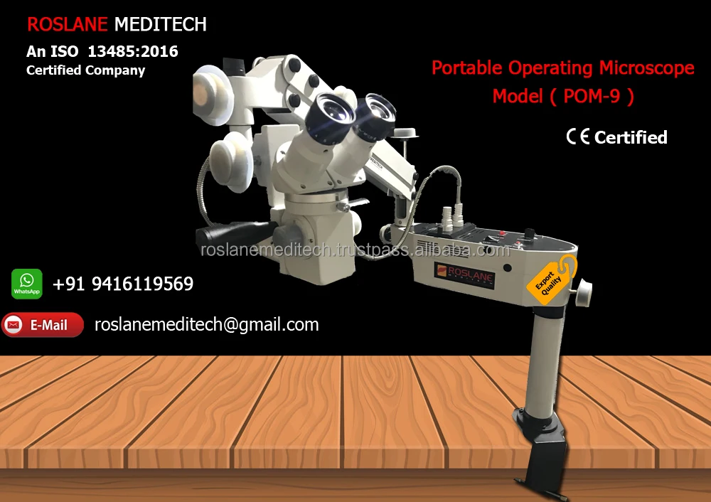 Electric Wet Lab Microscope for Ophthalmology, ENT & Hand Surgeries Educational Purpose Durable Steel Plastic & Metal Materials