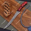 Damascus Steel & Red Wood
