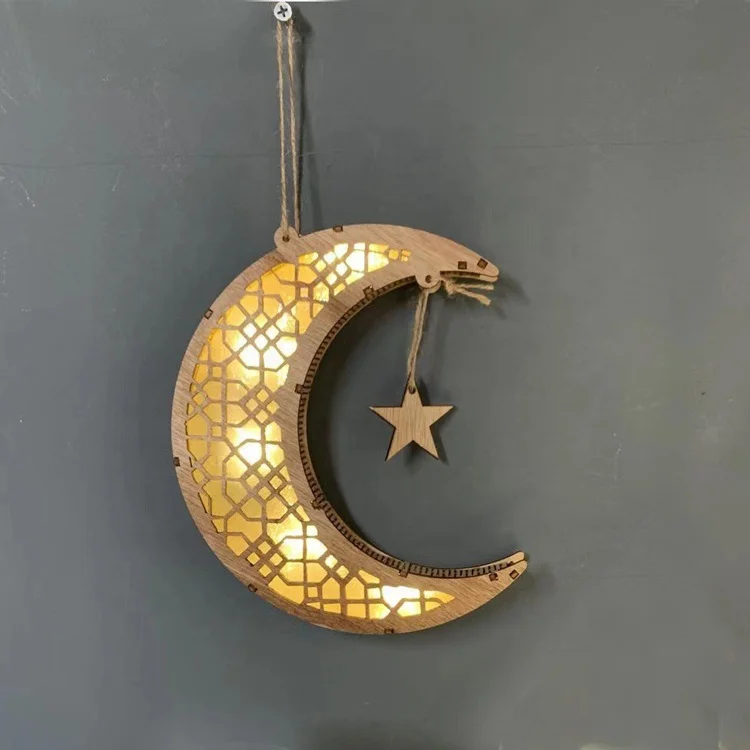 Eid Mubarak Decorations - Moon Shaped Light Muslim LED