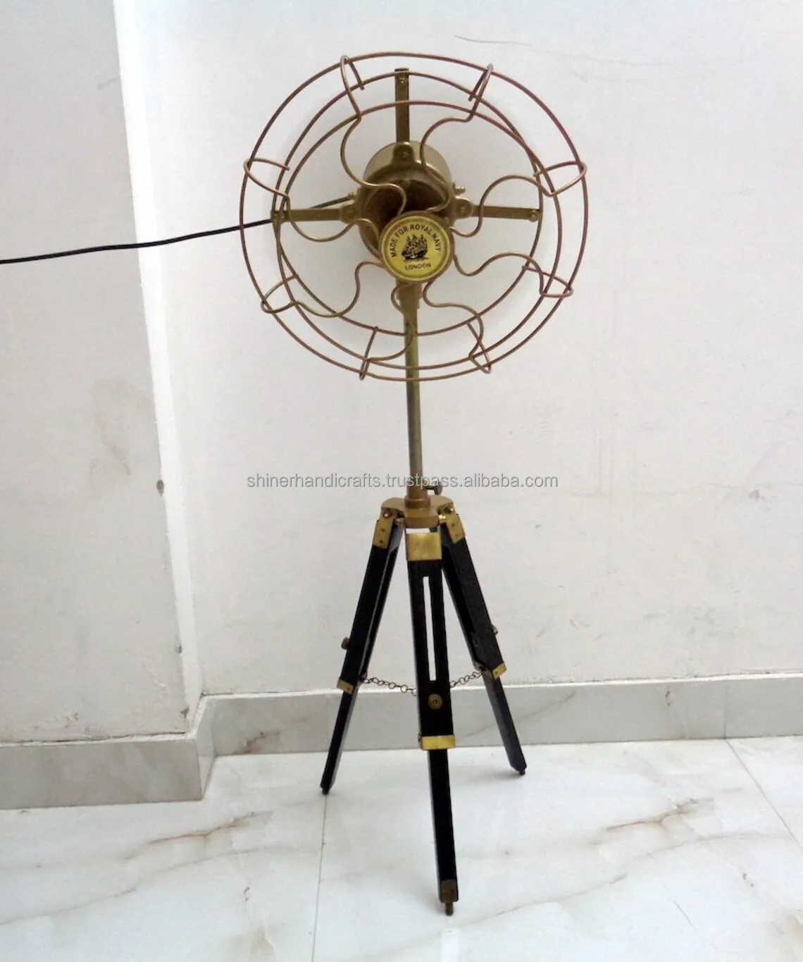 Table Fan, Brass, 120, Electric - detail 4