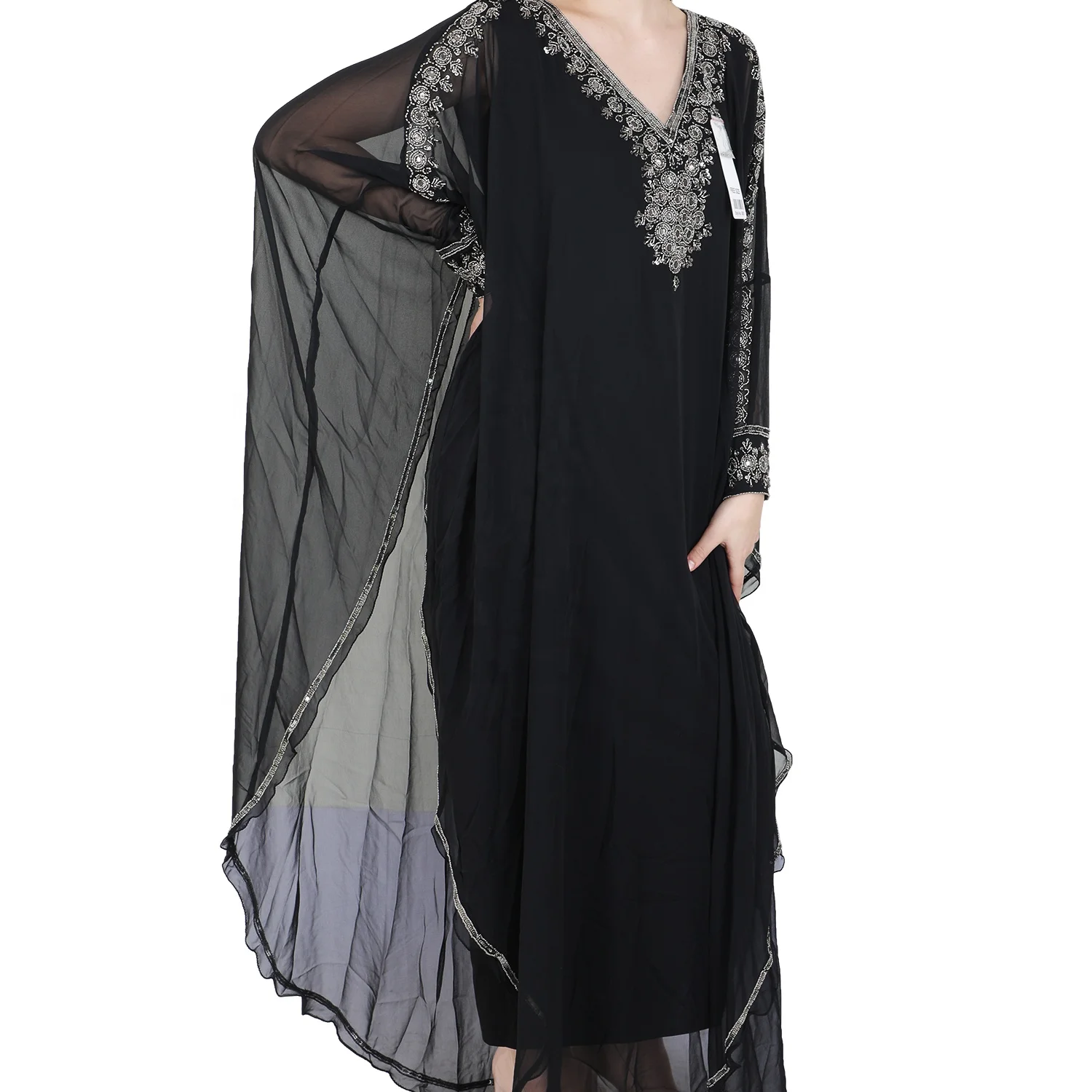 EXCLUSIVE FARASHA FANCY JILBAB ARABIAN FANCY WOMEN DRESS ABAYA DESIGN 6061