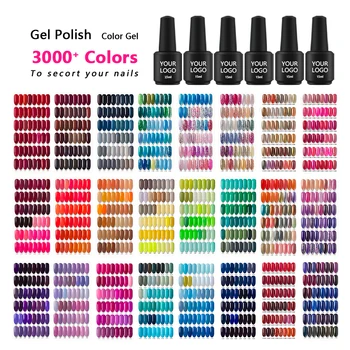 CCO Private Label UV Gel Nail Polish 15ml 7ml Color Gel HEMA TPO HPMA Free French Style Bottle Packing