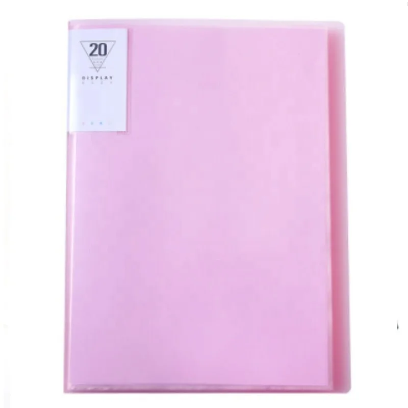 Папка для презентаций A4 размер 50% из переработанного материала 40 карманов черная с пластиковыми