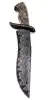 Gold/Brown Patterned Wood Handle