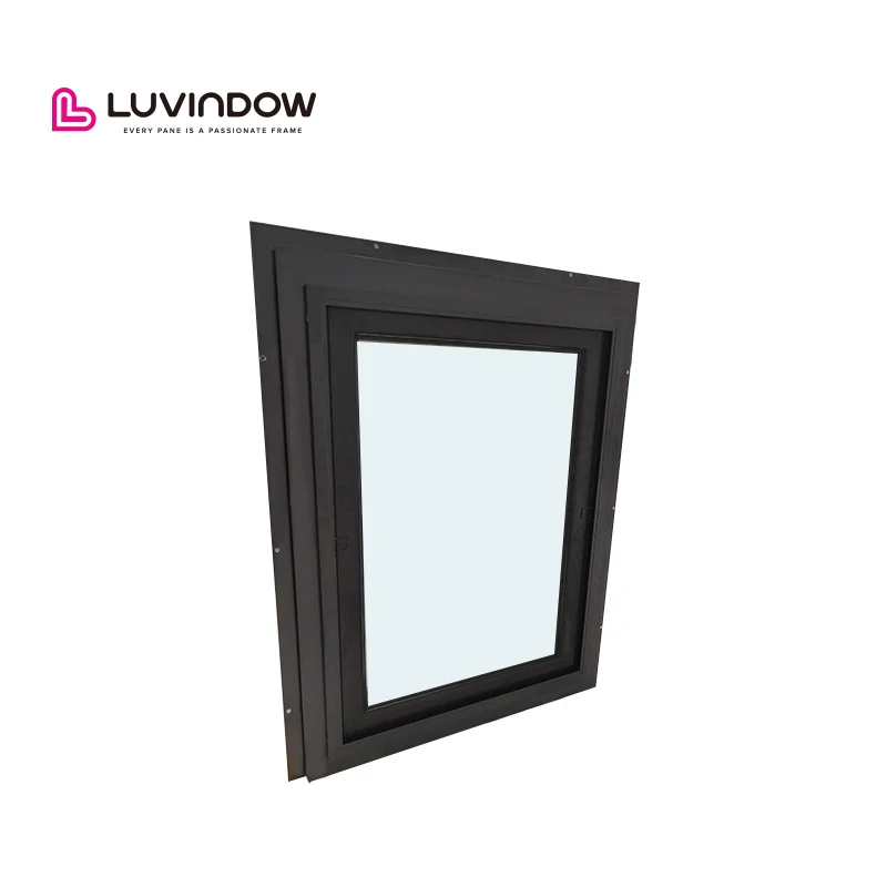 Beautiful Modern Design Arched Grills Double Glazed Glass Aluminum Corner Windows Impact Resistance Casement Window for Balcony
