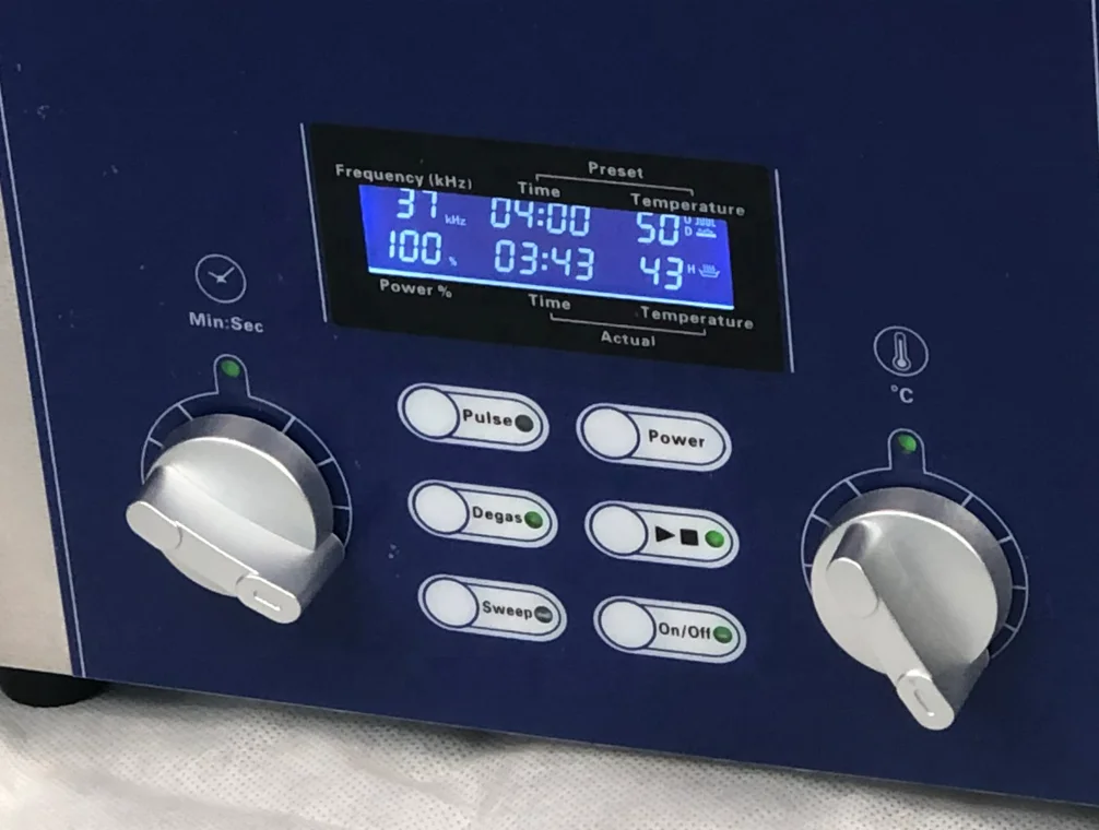 Sweep Degas Heating Pulse 4 Functions LCD Display Strong Cleaning Newest Version Top Quality High Class 3L Ultrasonic Cleaner