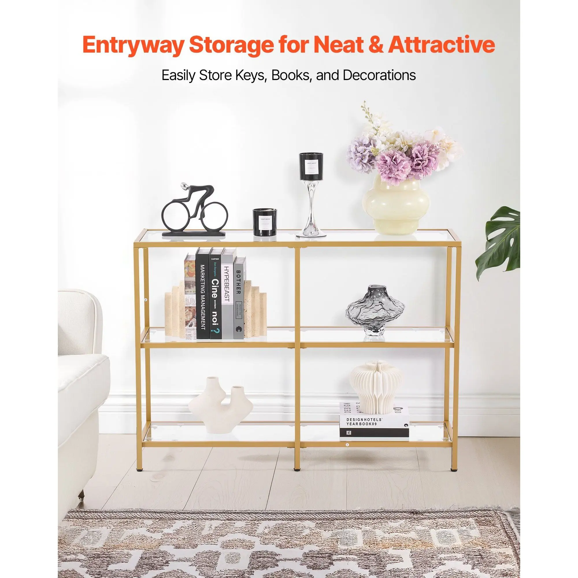 Elvarenae Aurelia Glass Console Table — product detail