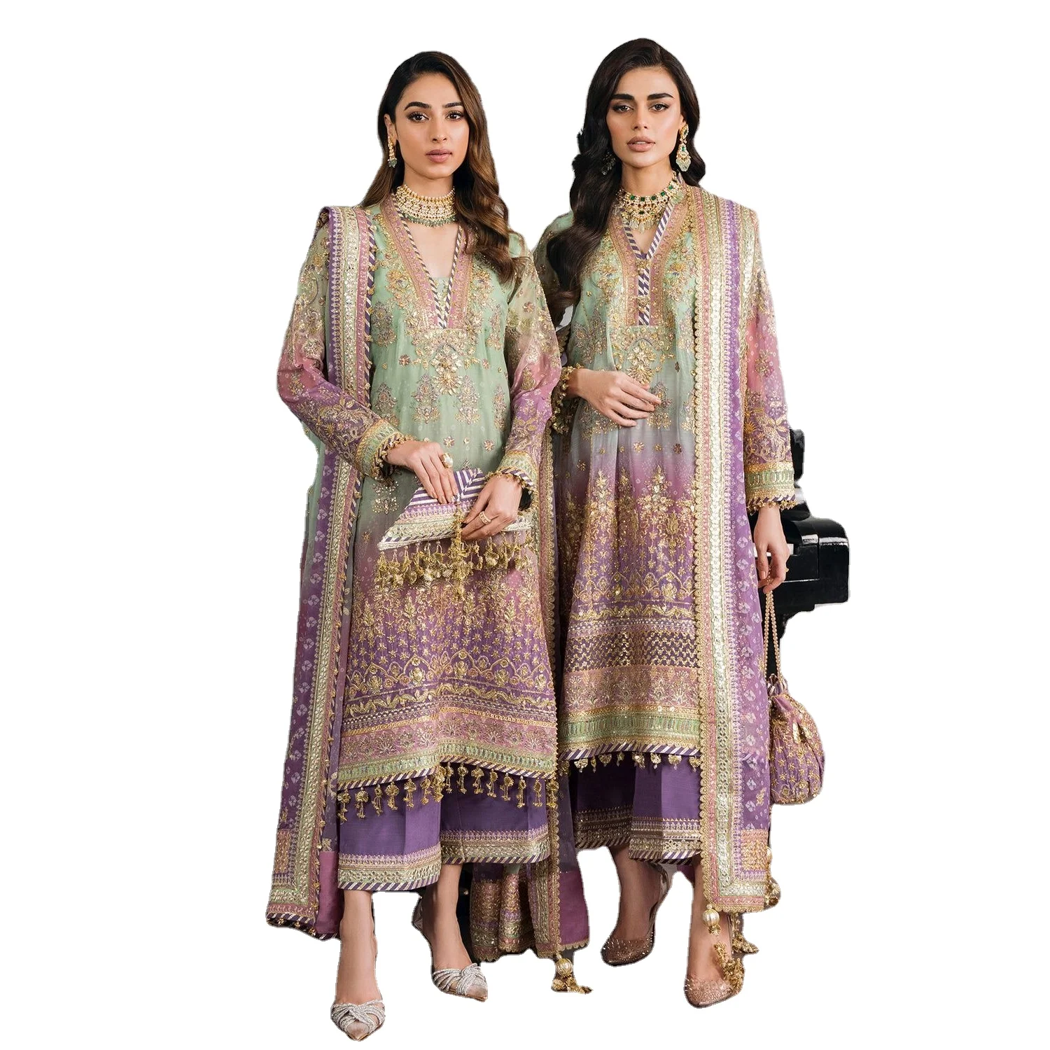 green and purple dress pakistani Emerald Green Dress – breydisboutique
