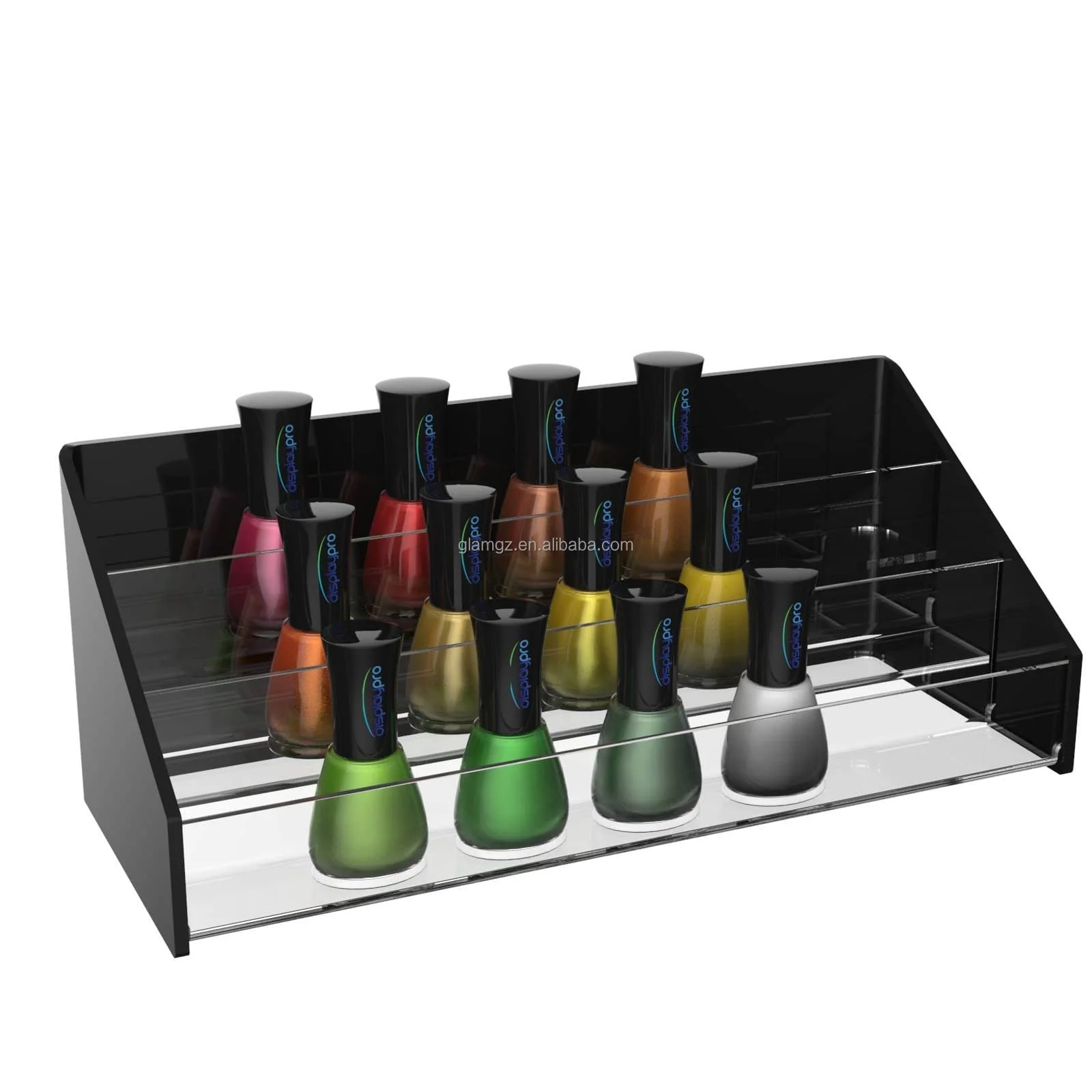 6 Layers Display Rack Shelf Wall Mounted Acrylic Nail Gel Polish