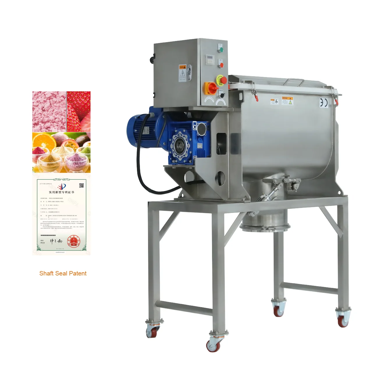 Compact 40L Strawberry Blueberry Mango Powder Ribbon Blender