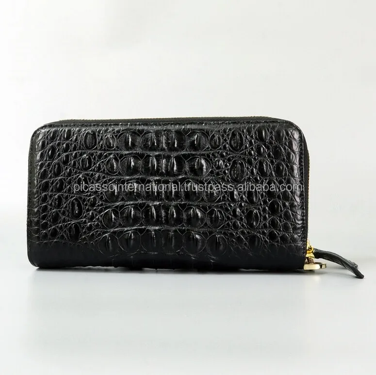 Modern Design Top Quality Open Closure Stylish Look Cotton Lining Material 100% Genuine Leather Women Wallet from India