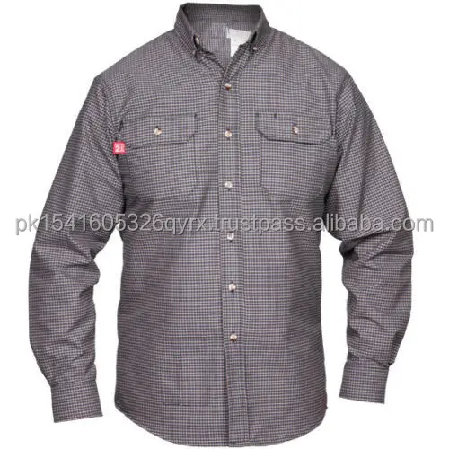 Fr Clothing Flame Resistant Fireproof Shirt Men Industrial Work Uniform ...